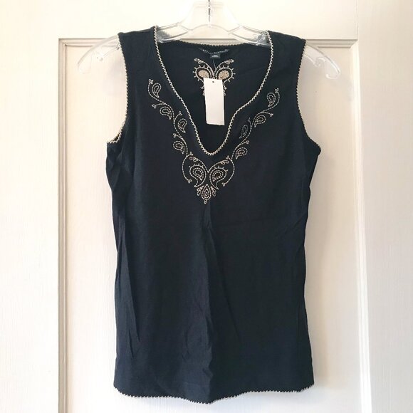 Banana Republic | Embroidered Tank Top - Picture 1 of 10